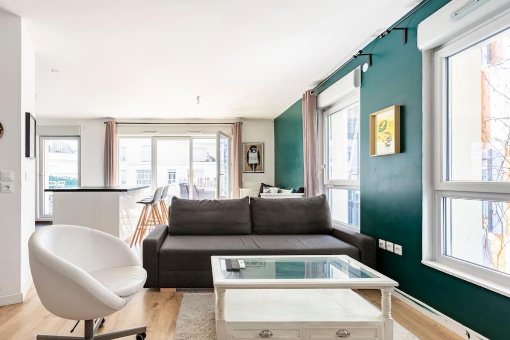 Grand Appartement , Paris La Defense Arena, 50 Metres De La Gare, 15 Min Champs Elysees Нантерр Экстерьер фото